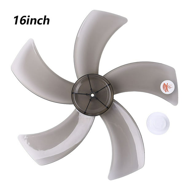 inhzoy 16 Inch Low Noise Plastic Fan Blade Household Five Leaves Fanner Blade Replacement for Standing Pedestal Fan General Accessories Ivory 16 Inch